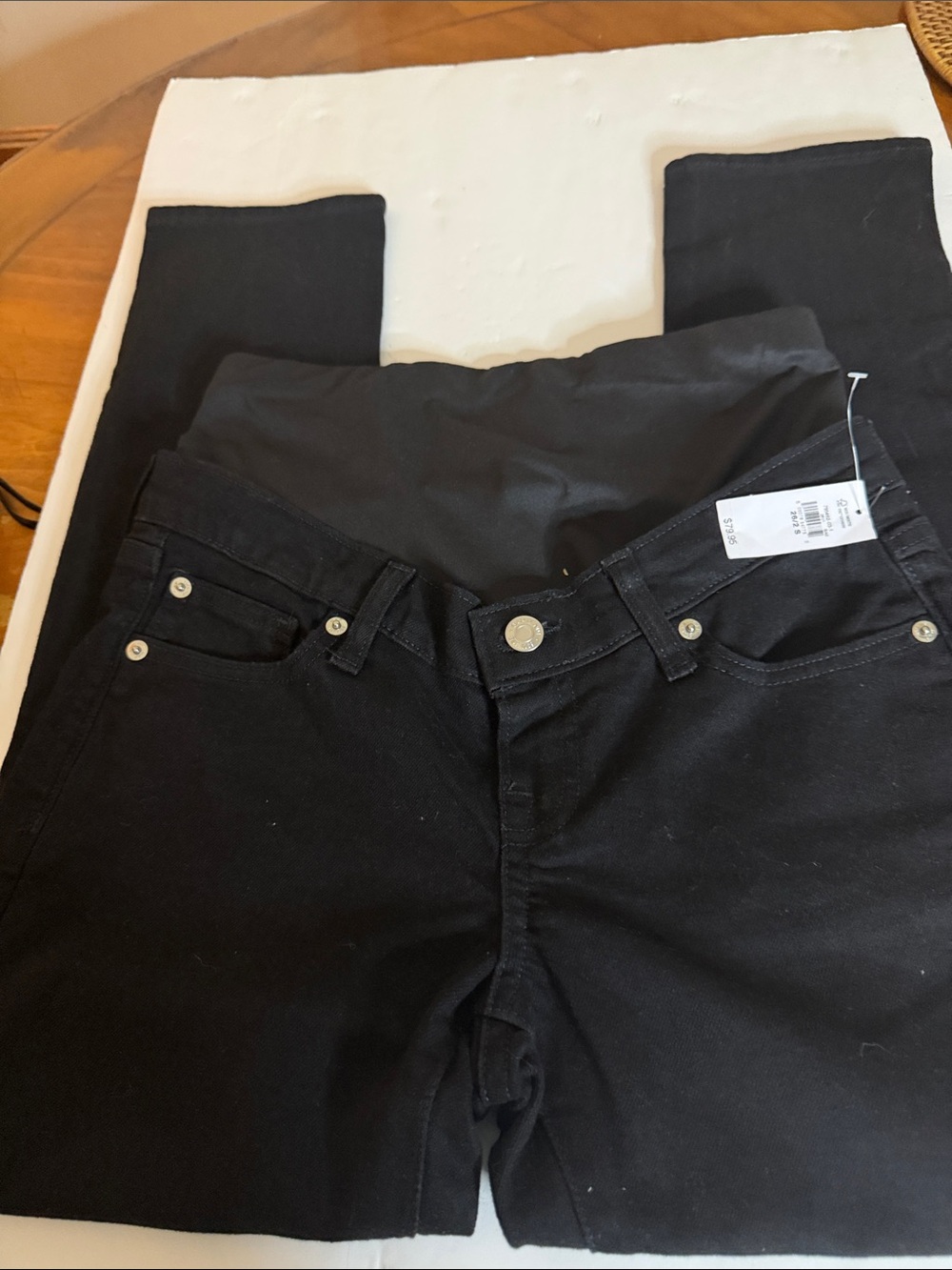 Gap Black Maternity Jeans - Classic Stretch 26waist 28 inseam